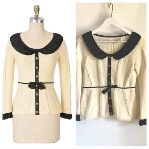 ANTHROPOLOGIE Guinevere Cardigan ADORABLE - M - Picture 8 of 8